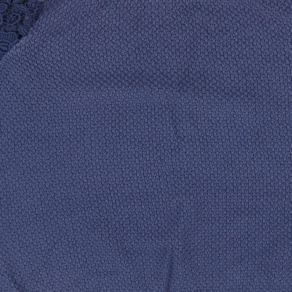 TU Womens Blue   Pullover Jumper Size 12  - Lace sleeves