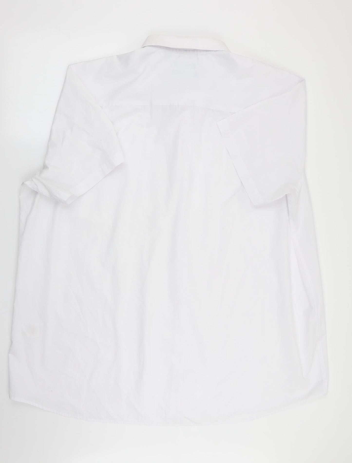 D555 Mens White    Button-Up Size 4XL