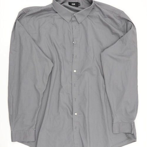 Jacamo Mens Grey    Button-Up