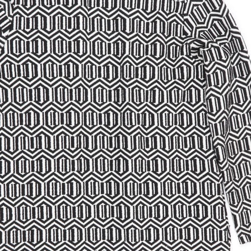 Redherring Womens Grey Geometric  Jacket  Size 14  - Longline Jacket
