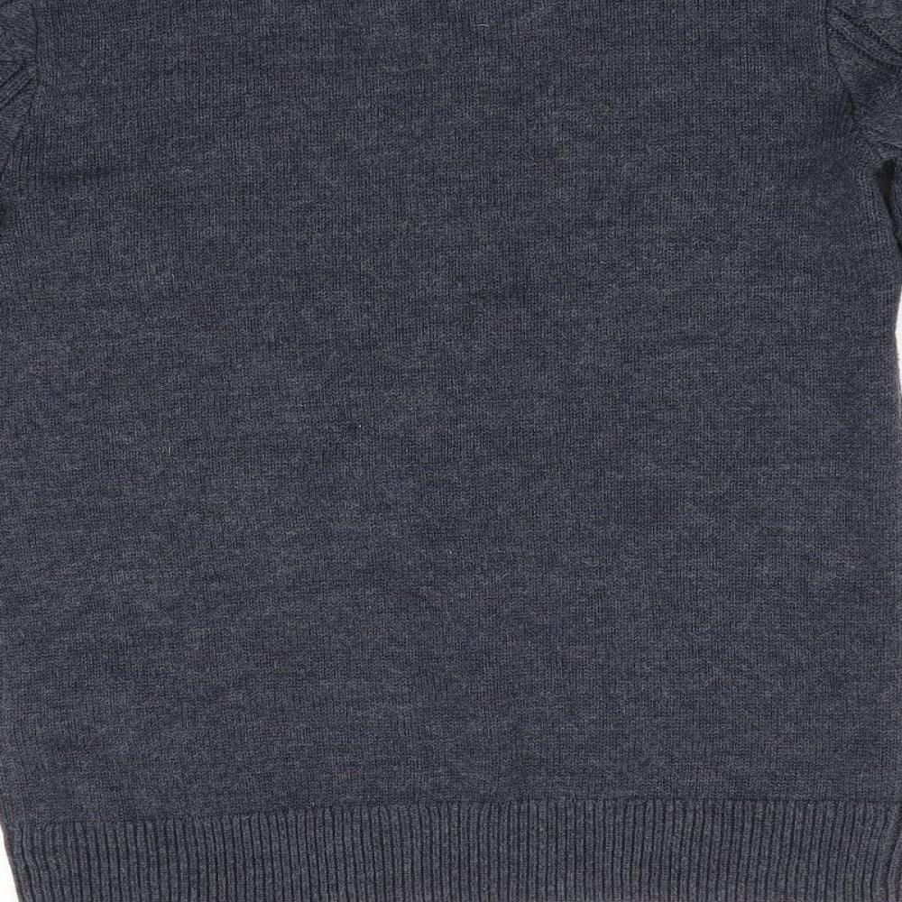H&M Womens Blue   Pullover Jumper Size 4  - Cable knit