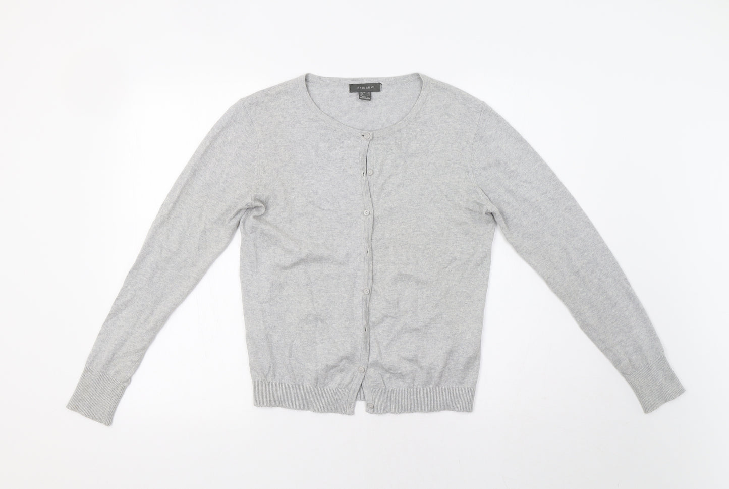 Primark Womens Grey   Cardigan Jumper Size 12