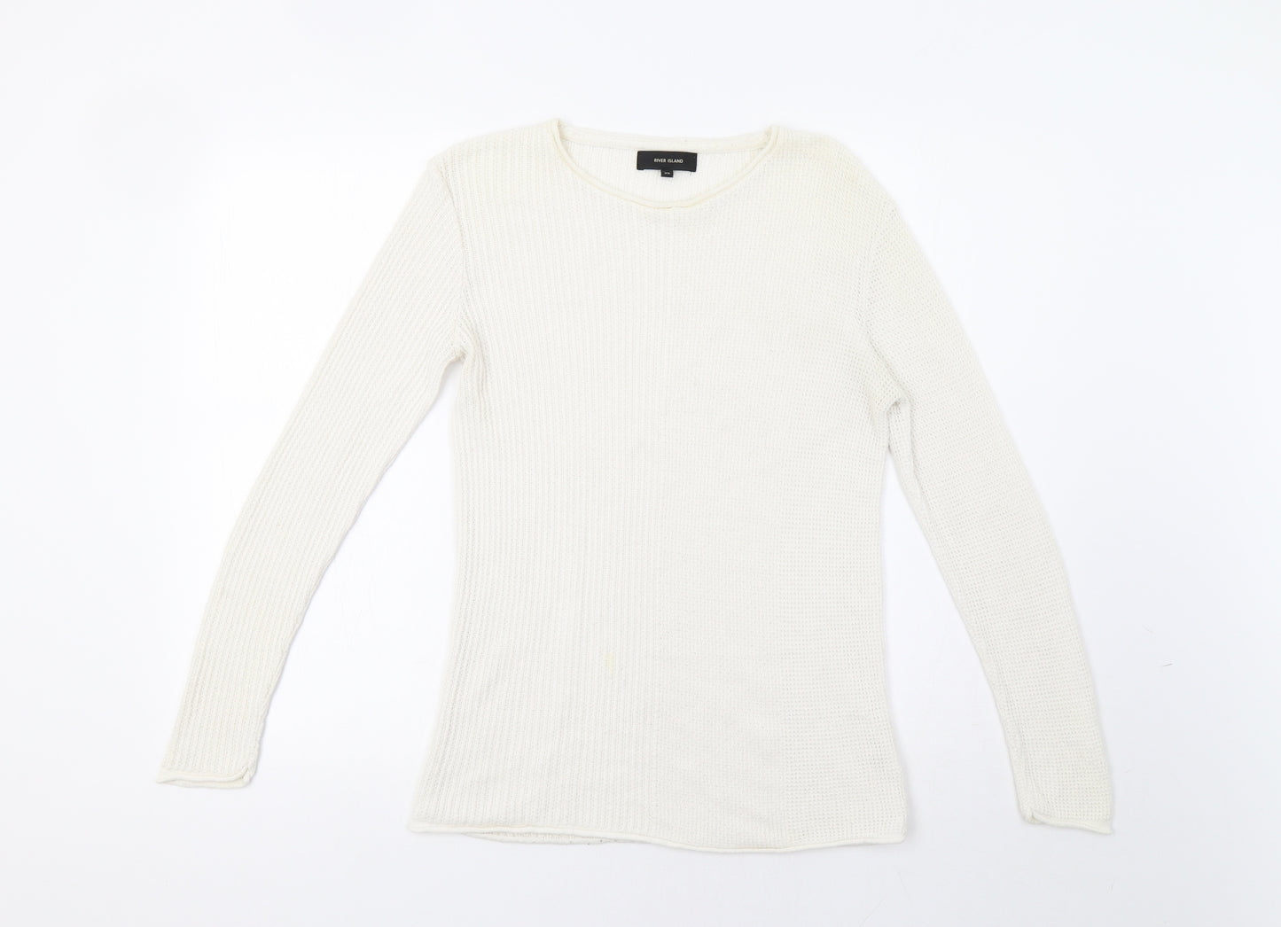 River Island Womens White   Pullover Jumper Size XS