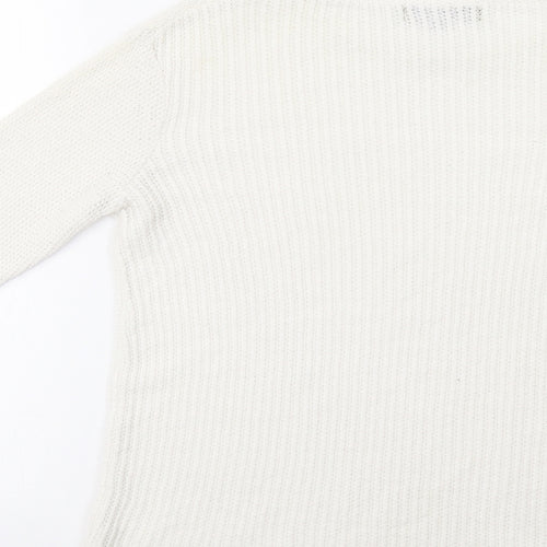 River Island Womens White   Pullover Jumper Size XS