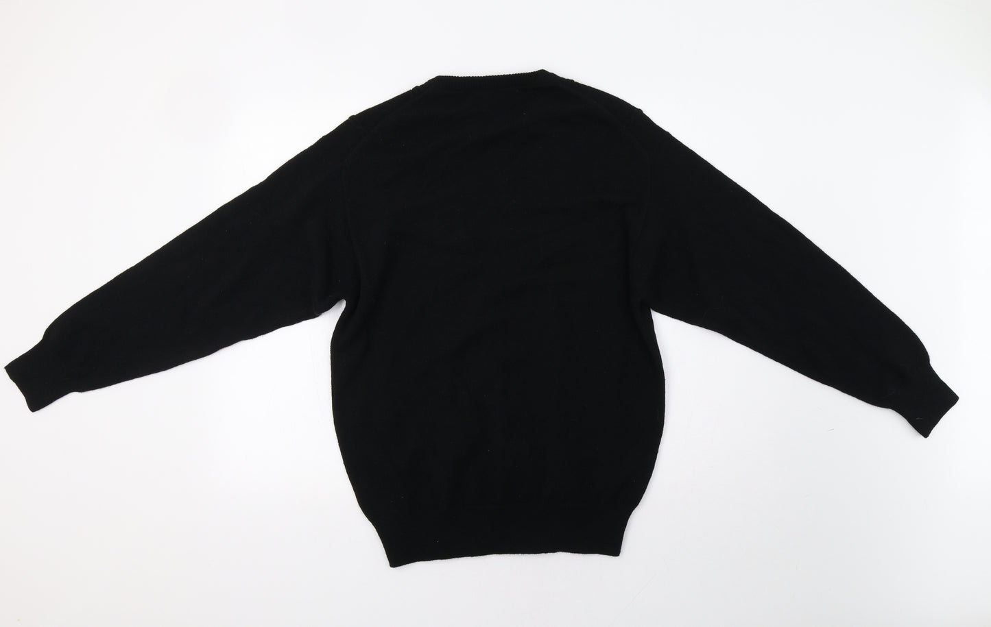 Kintyre Womens Black Geometric  Pullover Jumper Size L