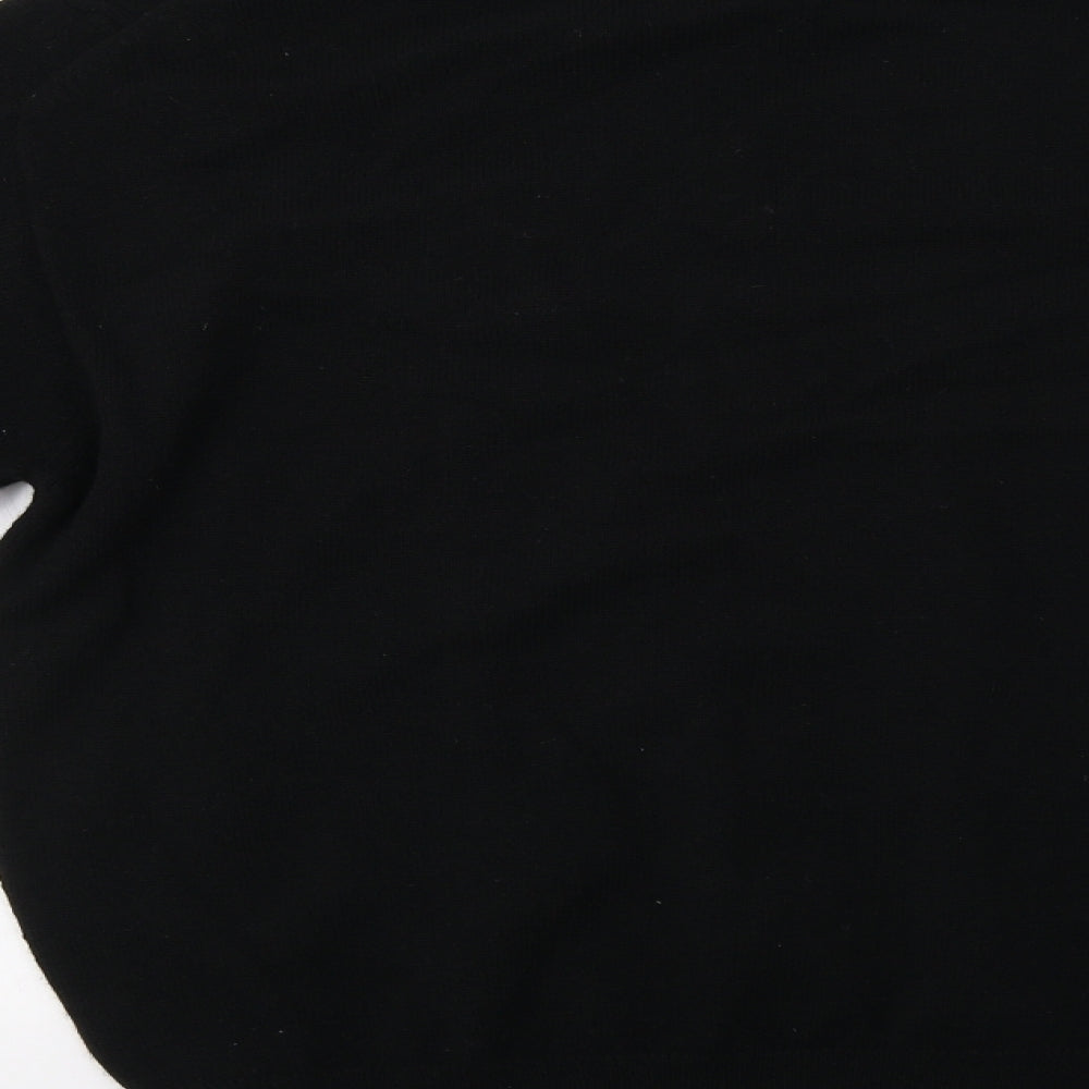 Kintyre Womens Black Geometric  Pullover Jumper Size L