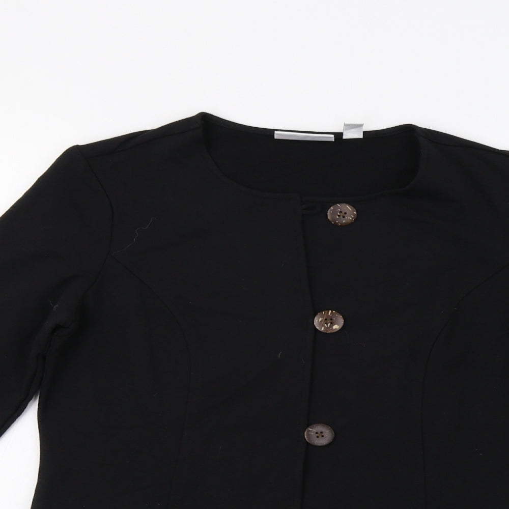 d&co Womens Black   Jacket Blazer Size XS