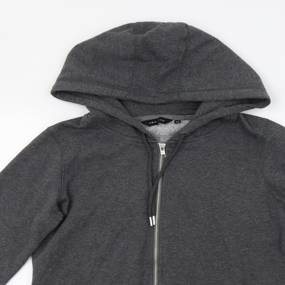 New Look Womens Grey   Full Zip Hoodie Size 10