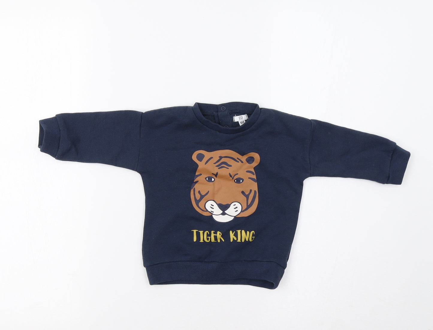 La Redoute Baby Blue   Pullover Jumper Size 9-12 Months  - Tiger King