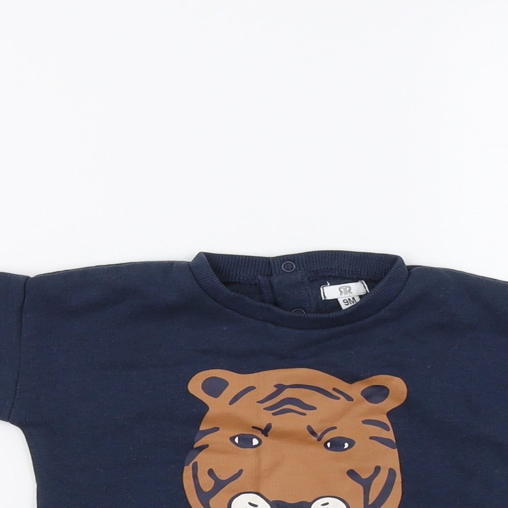 La Redoute Baby Blue   Pullover Jumper Size 9-12 Months  - Tiger King
