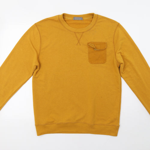 Primark Mens Yellow   Pullover Sweatshirt Size L