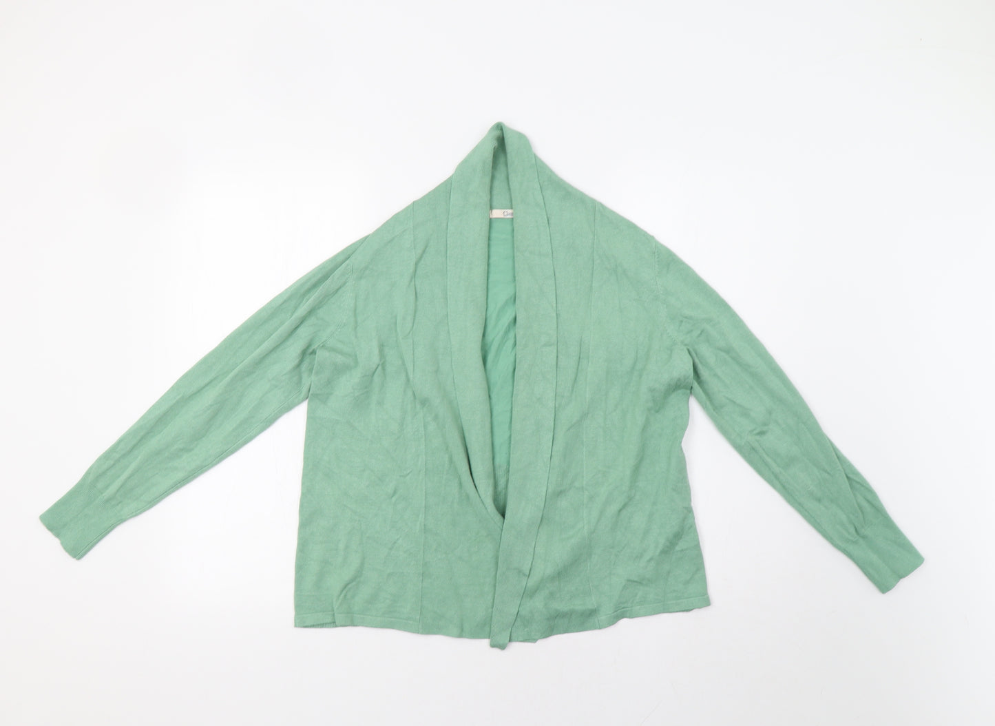 M&S Womens Green   Cardigan Jumper Size 14