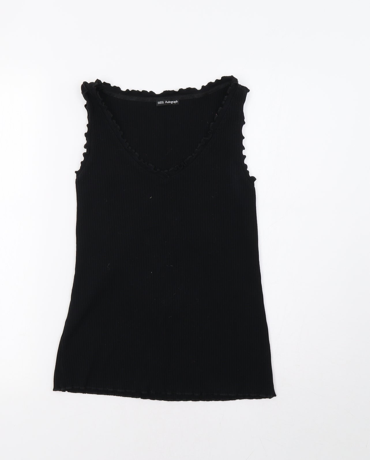 M&S Womens Black   Basic Tank Size M