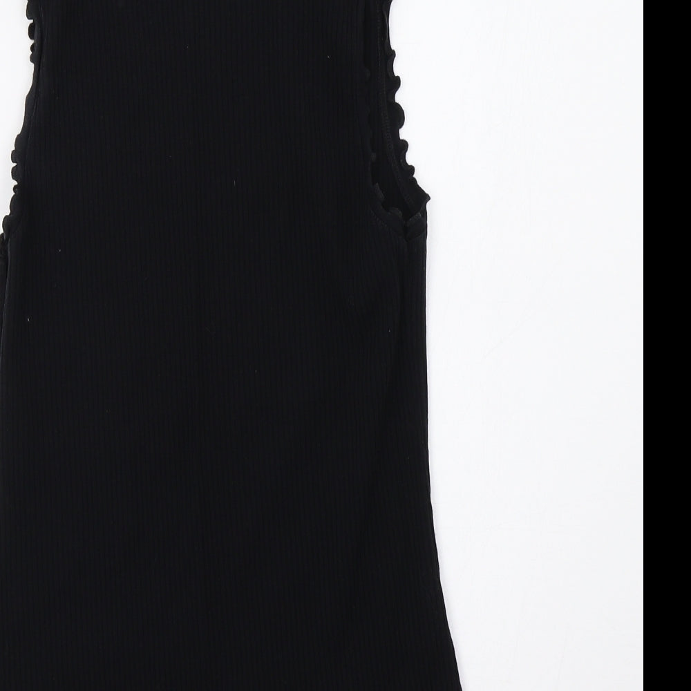 M&S Womens Black   Basic Tank Size M