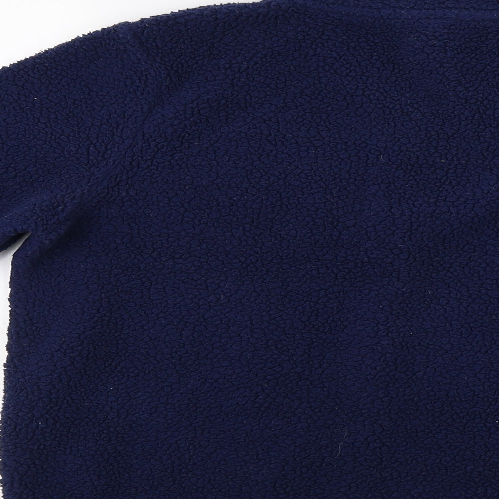 Arctic Storm Womens Blue  Fleece Henley Sweatshirt Size M