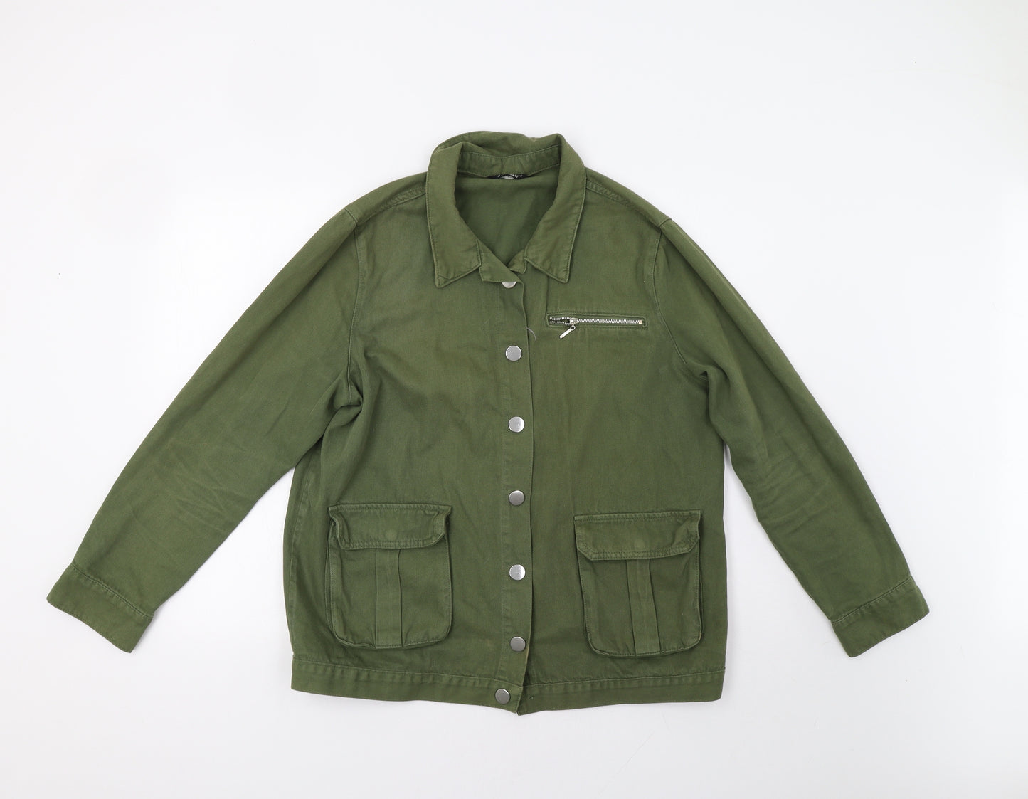 Select Womens Green  Canvas Jacket  Size 14