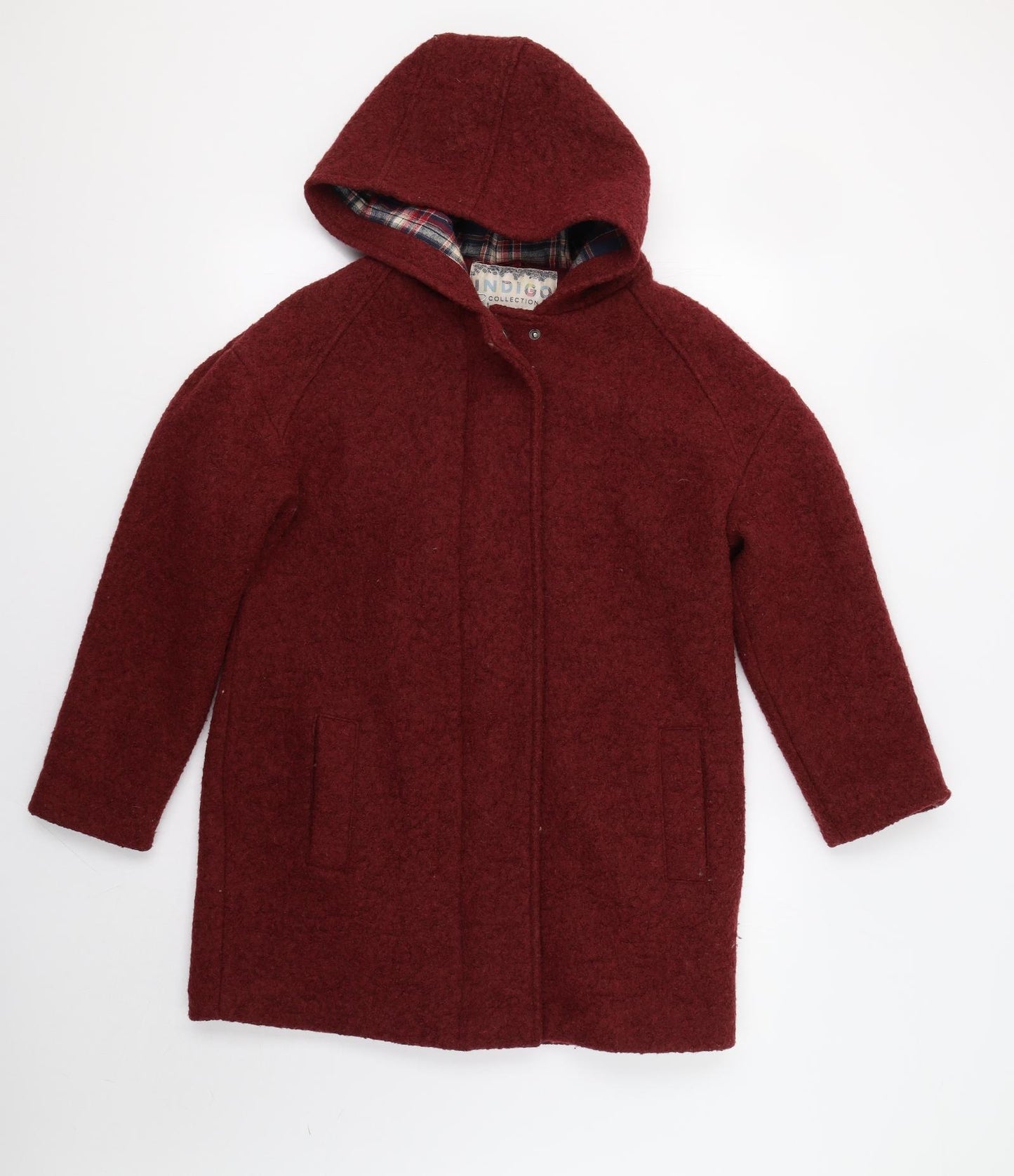 M&S Womens Red   Parka Coat Size 12