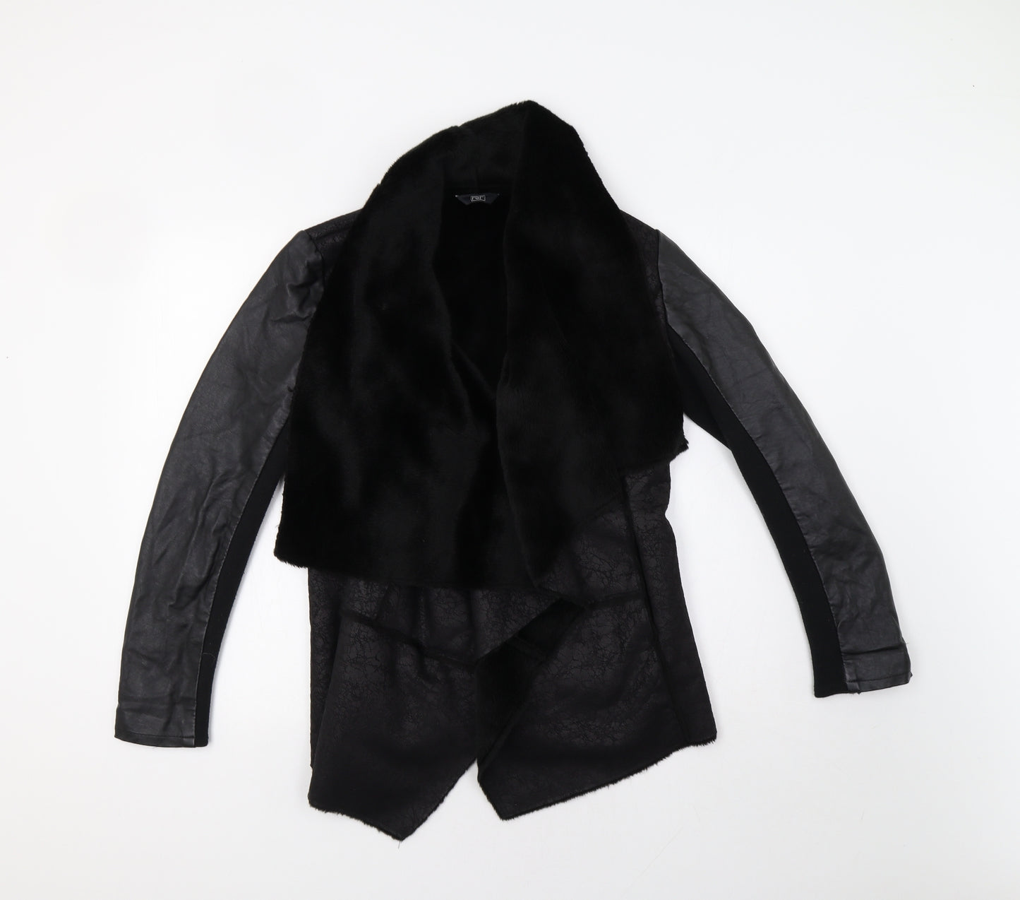 F&F Womens Black   Overcoat Coat Size 10