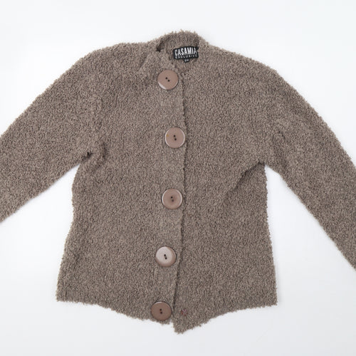 Casamia Womens Beige   Overcoat Coatigan Size M