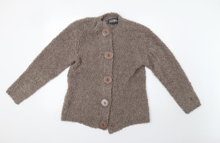 Casamia Womens Beige   Overcoat Coatigan Size M