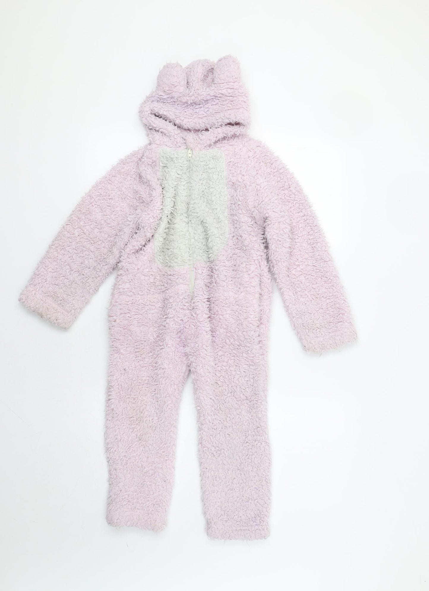Dunelm Girls Pink    Bodysuit Size 4-5 Years  - Bear Onesie