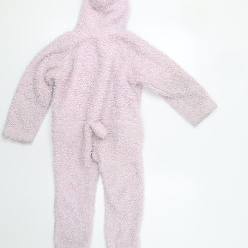 Dunelm Girls Pink    Bodysuit Size 4-5 Years  - Bear Onesie