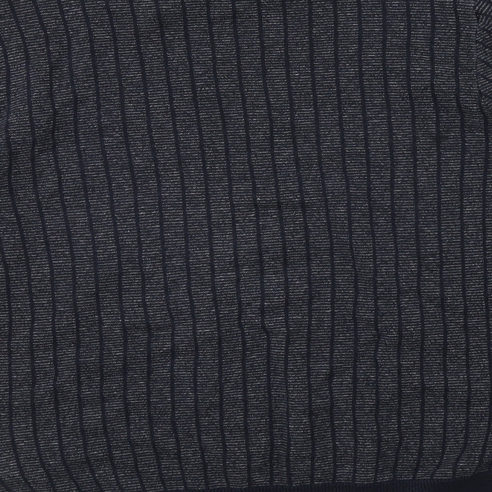 NEXT Mens Blue Striped  Pullover Jumper Size S