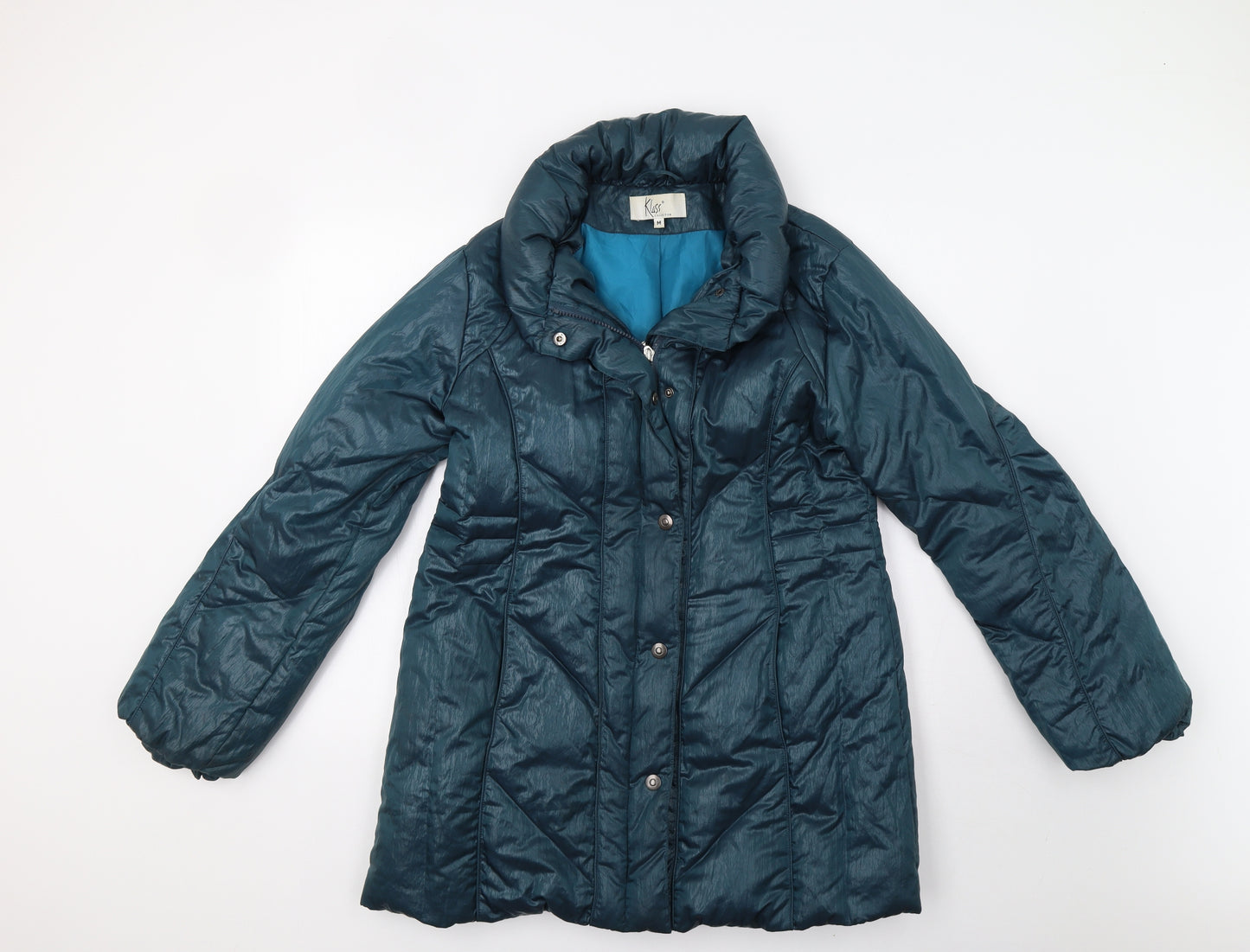 Klass Womens Green   Puffer Jacket Coat Size M