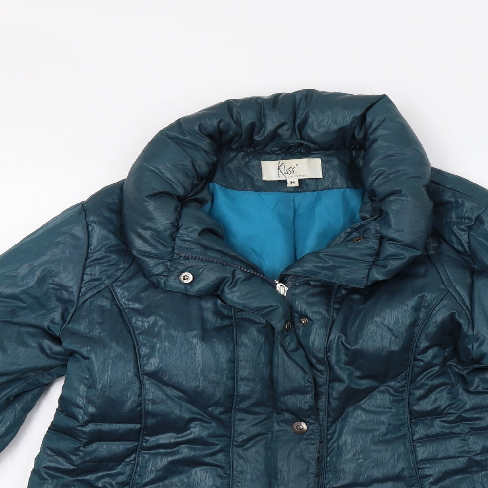 Klass Womens Green   Puffer Jacket Coat Size M