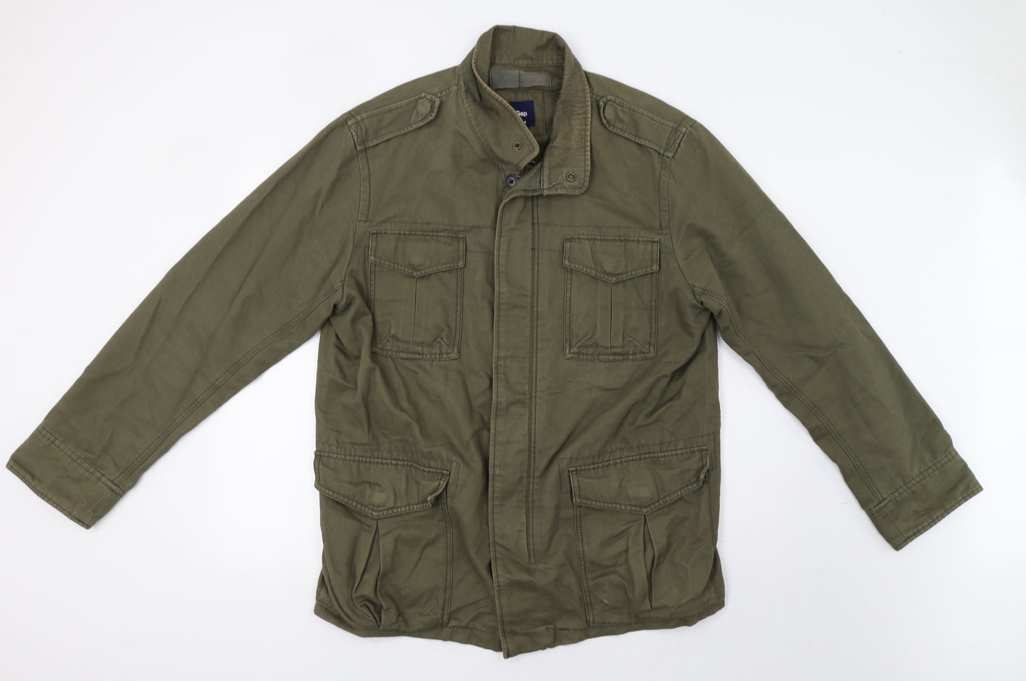 Gap Mens Green   Military Jacket Jacket Size L