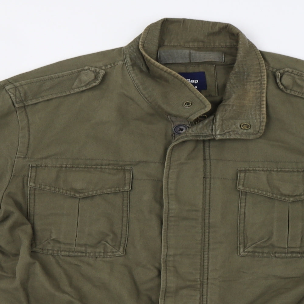 Gap Mens Green   Military Jacket Jacket Size L