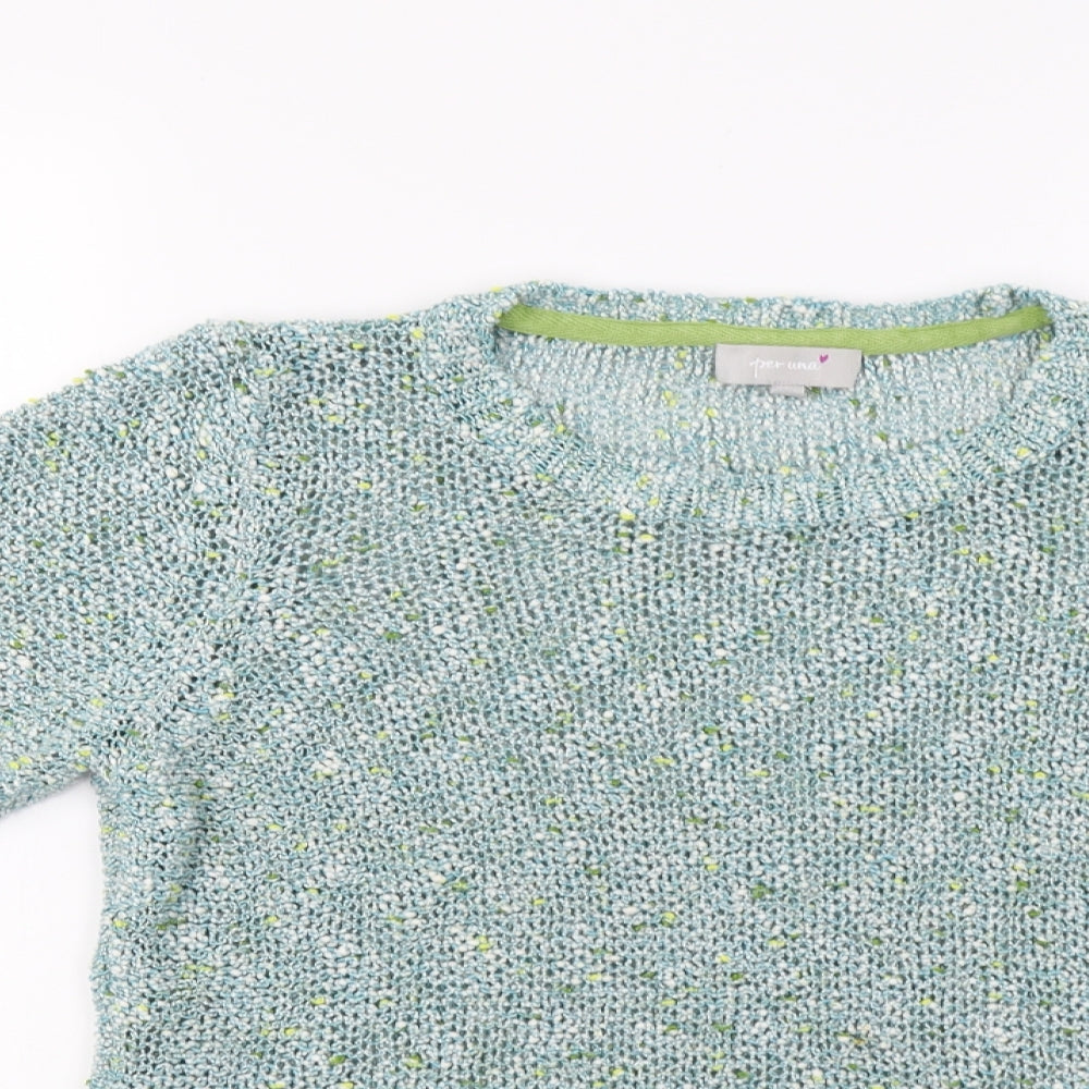 Per Una Womens Green   Pullover Jumper Size 14
