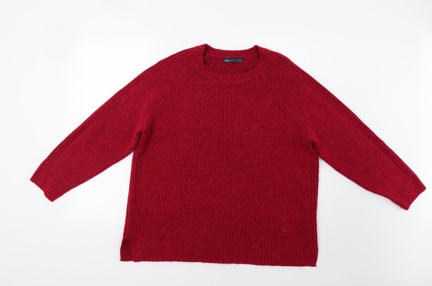 M&S Womens Pink   Pullover Jumper Size L
