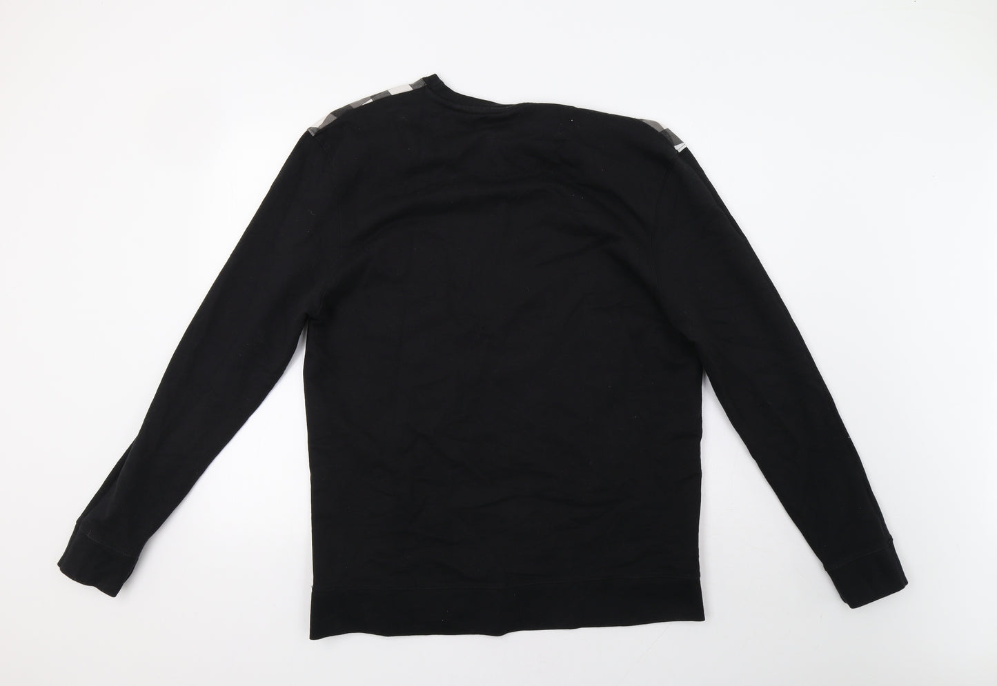 Twisted Soul Mens Black Check  Pullover Sweatshirt Size XL