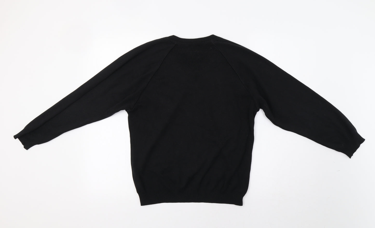 SWI Mens Black   Pullover Jumper Size S