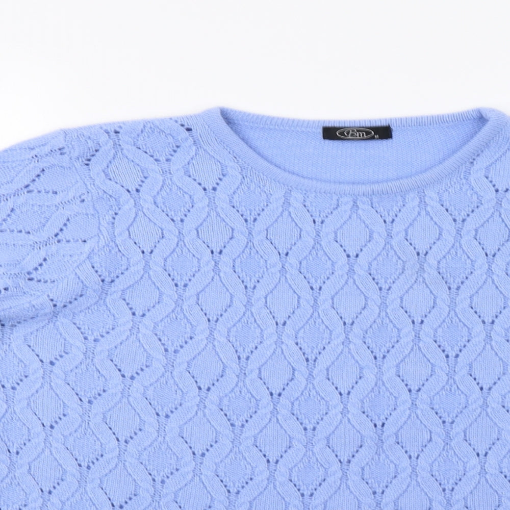 BM Womens Blue   Pullover Jumper Size M
