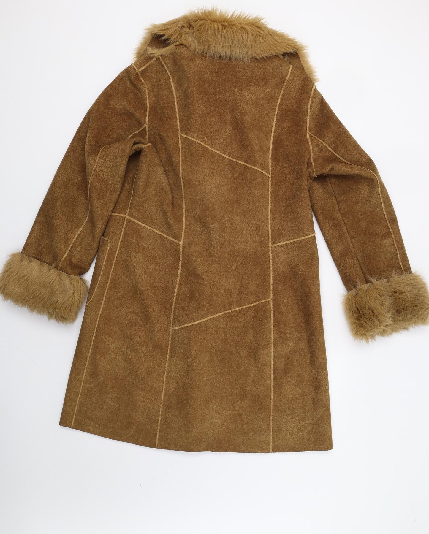 Taifun Collection Womens Brown   Overcoat Coat Size 14