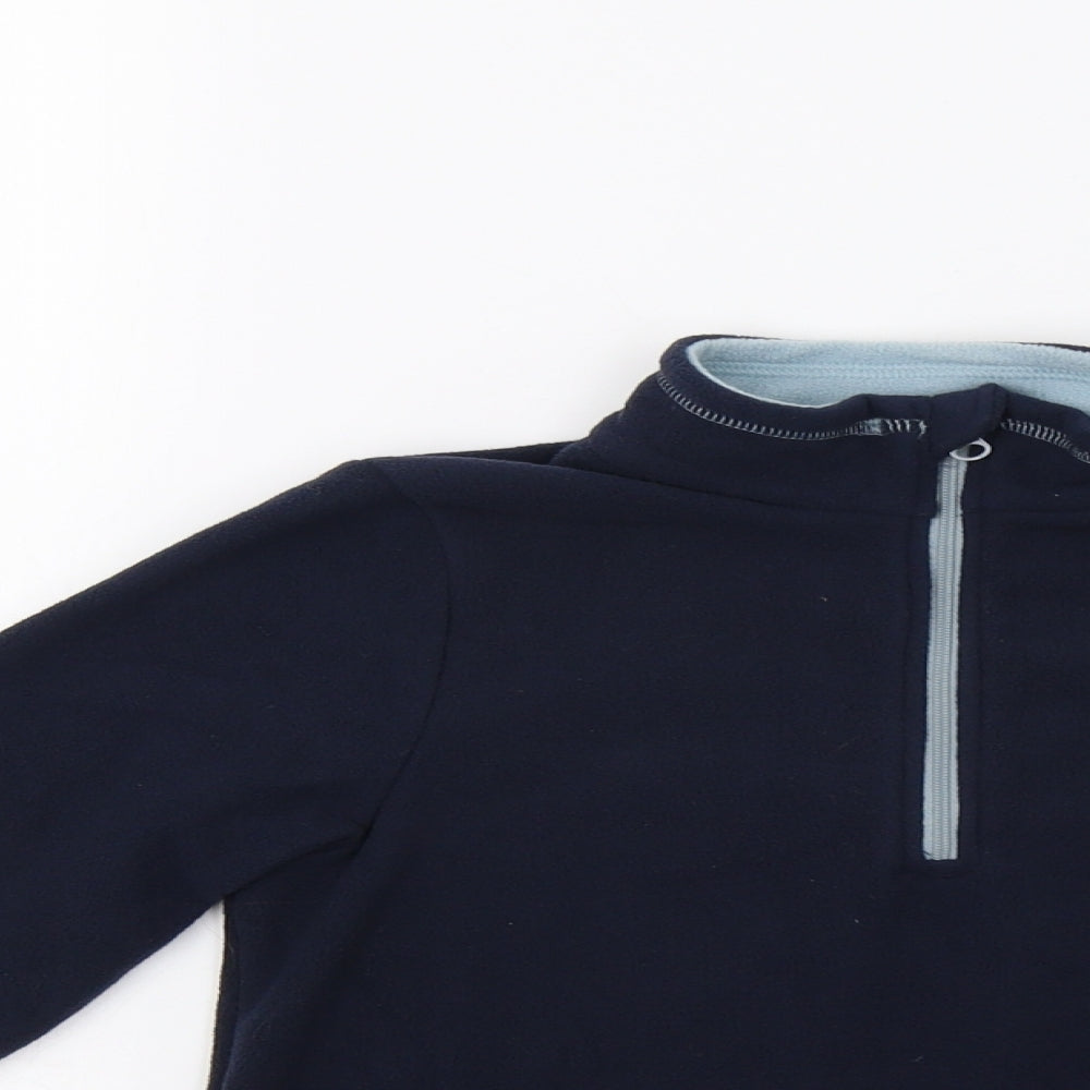 Quechua Boys Blue   Henley Sweatshirt Size 8-9 Years