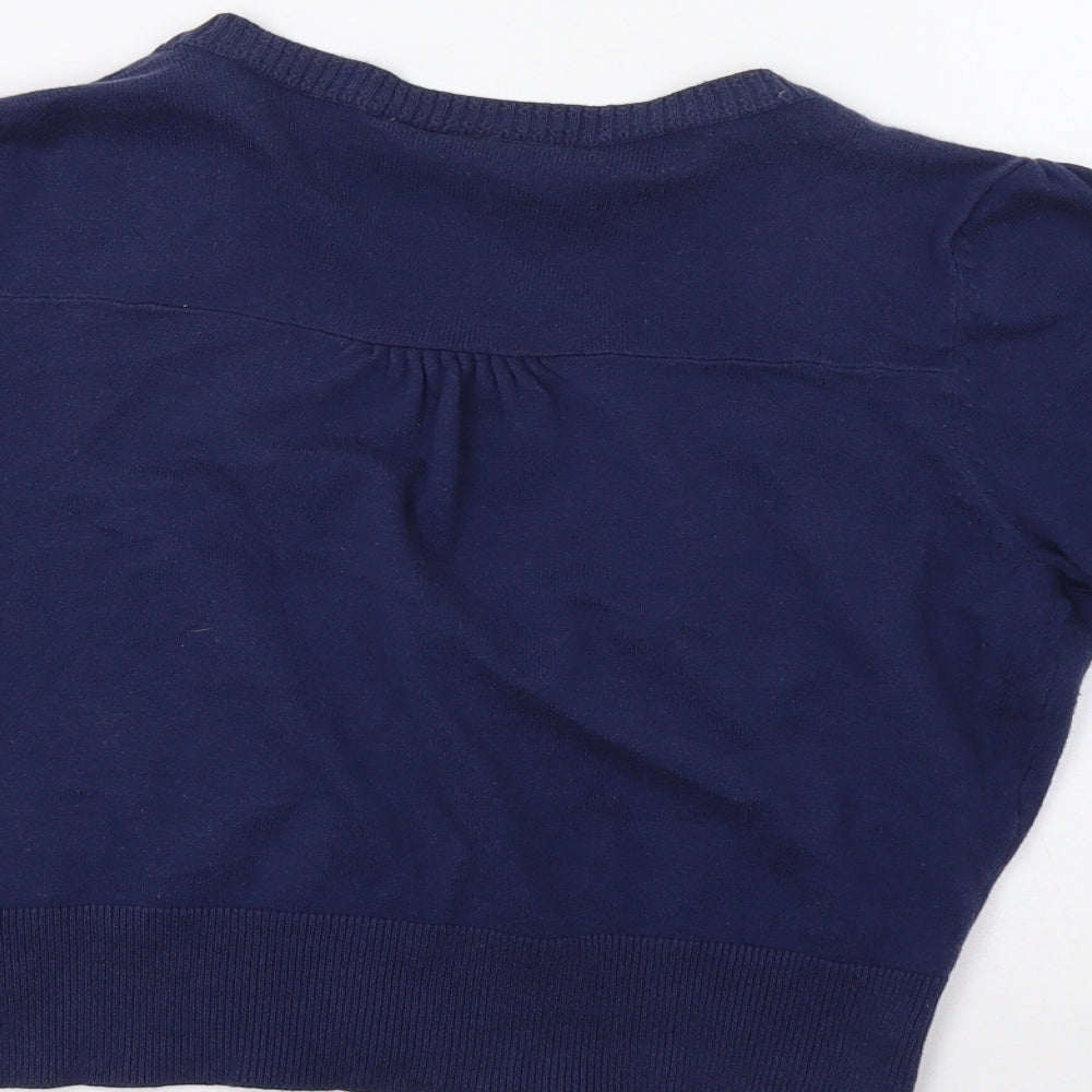 New Look Womens Blue   Shrug Jumper Size 14