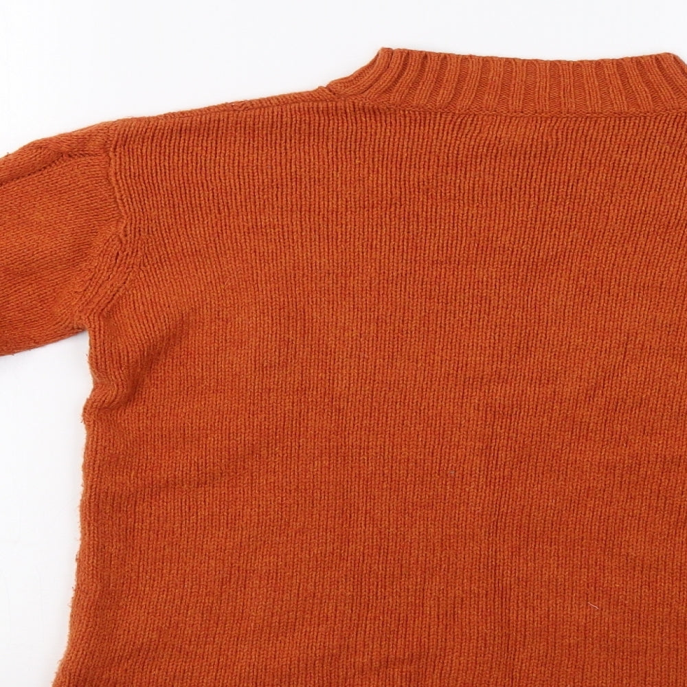 Jigsaw Girls Orange   Pullover Jumper Size 12-13 Years