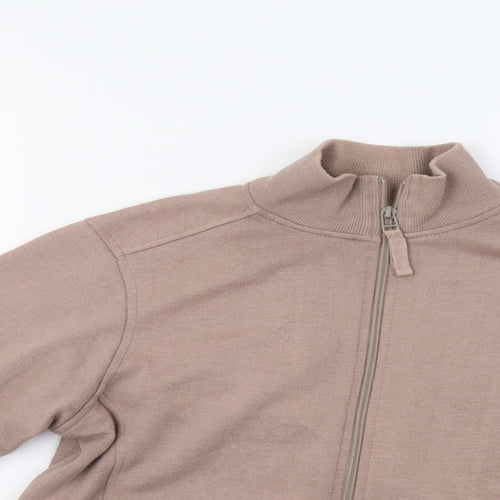 BM Womens Beige   Full Zip Sweatshirt Size S