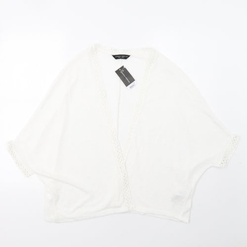 Dorothy Womens White   Cardigan Jumper Size S