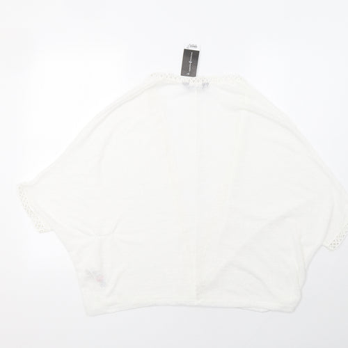 Dorothy Womens White   Cardigan Jumper Size S