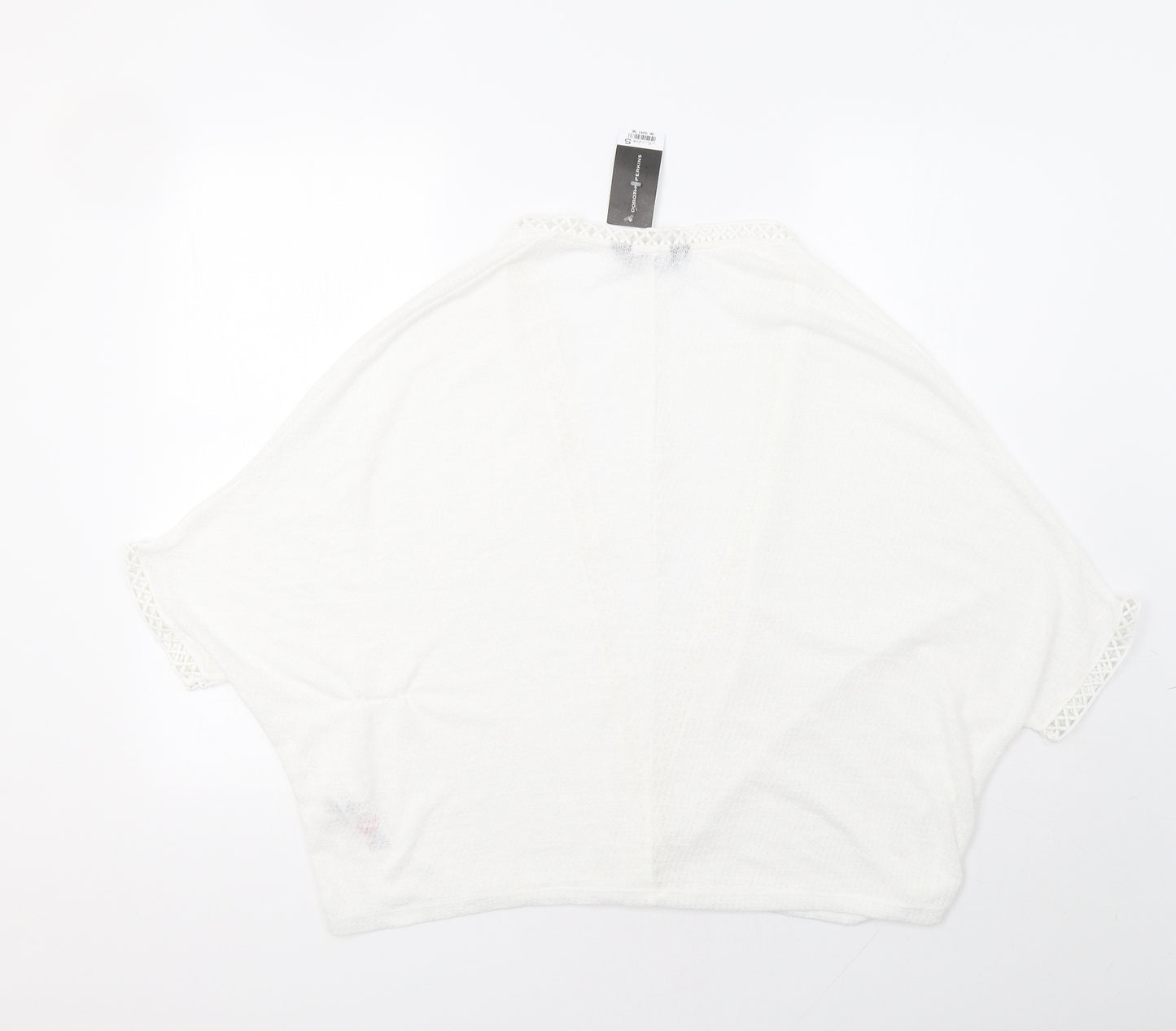 Dorothy Womens White   Cardigan Jumper Size S