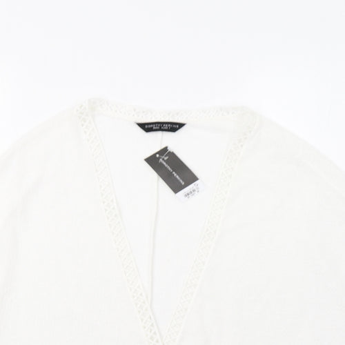 Dorothy Womens White   Cardigan Jumper Size S