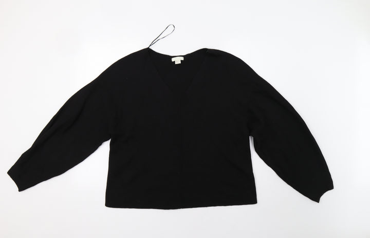 H&M Womens Black   Pullover Jumper Size M