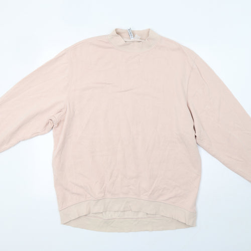 H&M Womens Pink   Pullover Sweatshirt Size M