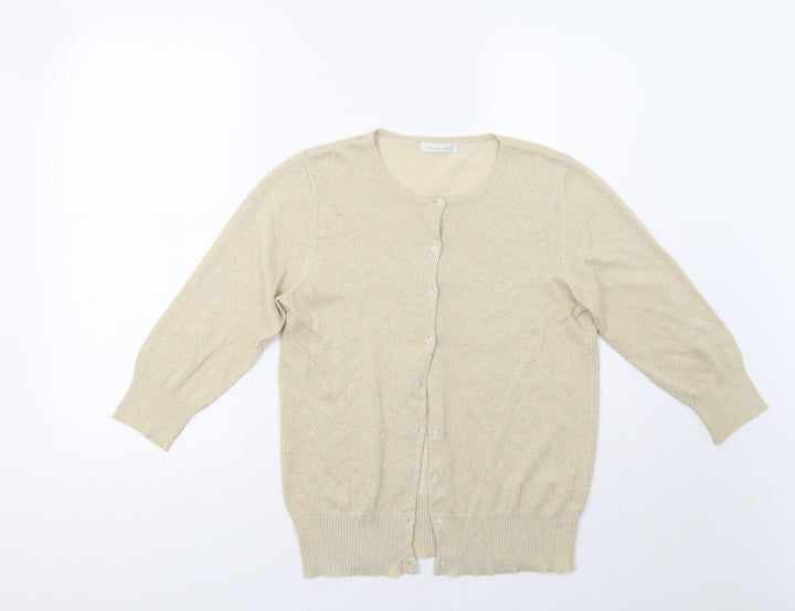 Berkertex Womens Gold   Cape Jumper Size 14