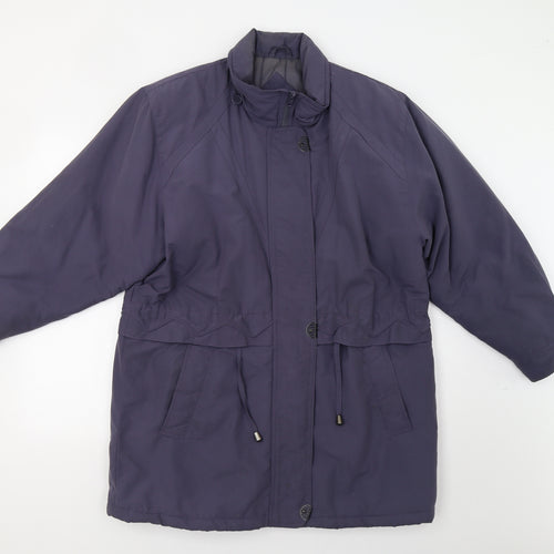 Drizzler Womens Blue   Overcoat Coat Size 12