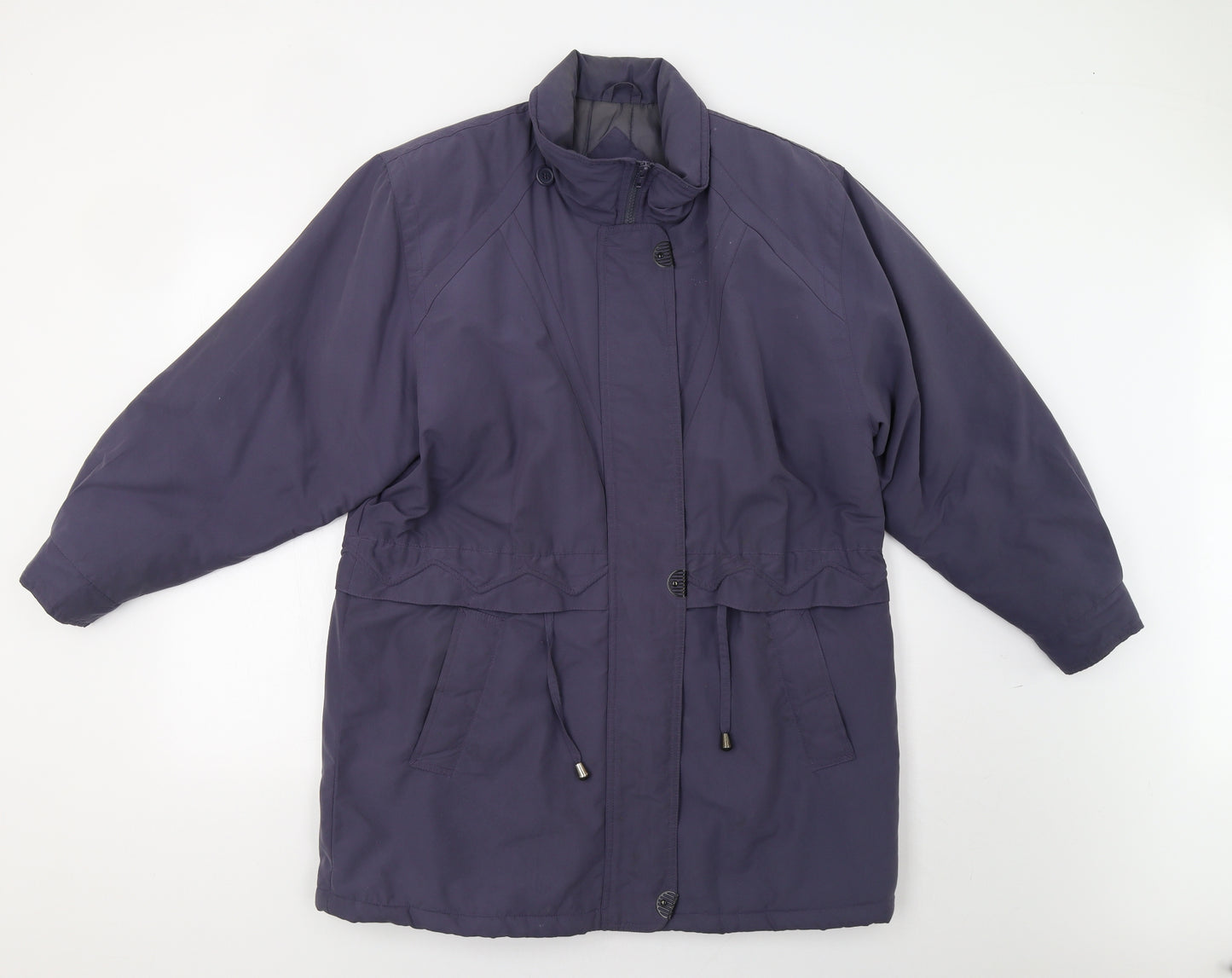 Drizzler Womens Blue   Overcoat Coat Size 12